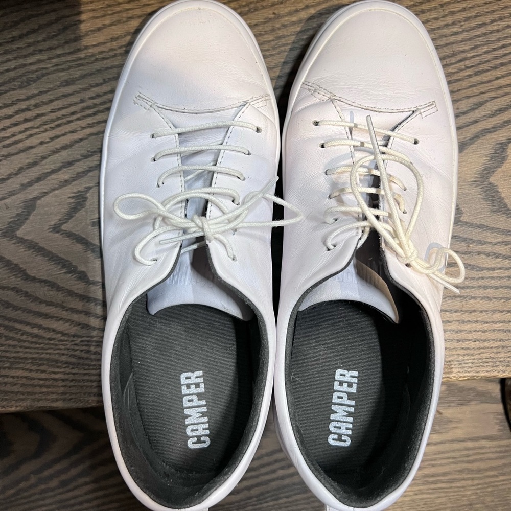 White leather CAMPER sneakers (8.5)